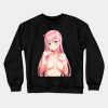 Zero Two Crewneck Sweatshirt Official Darling In The Franxx Merch