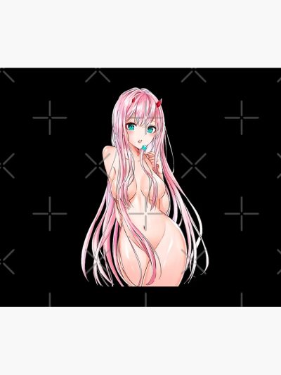 Lewd Zero Two Waifu Material Tapestry Official Darling In The Franxx Merch