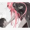 Darling In The Franxx: Hiro And Zero Two Tapestry Official Darling In The Franxx Merch