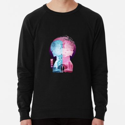 Minimalist Silhouette Hiro &Amp; Zero Two Sweatshirt Official Darling In The Franxx Merch