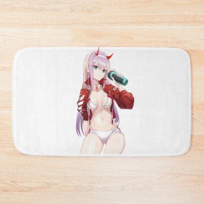 Zero Two Sexy Boobs Lewd Anime Girl Bath Mat Official Darling In The Franxx Merch