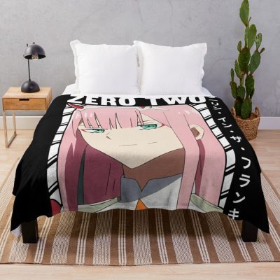 Darling In The Franxx Throw Blanket Official Darling In The Franxx Merch