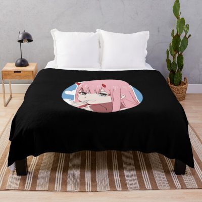 Darling In The Franxx Anime Throw Blanket Official Darling In The Franxx Merch