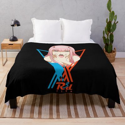 Darling In The Franxx Anime Throw Blanket Official Darling In The Franxx Merch