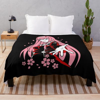 Zero Two - Darling In The Franxx Merch Darling In Throw Blanket Official Darling In The Franxx Merch