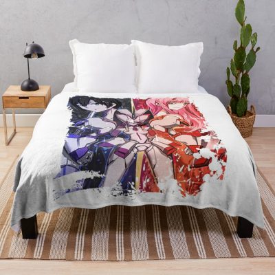 Darling In The Franxx : Hiro X Zero Two Love Power Throw Blanket Official Darling In The Franxx Merch