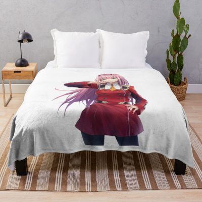 Zero Two Anime 9 Throw Blanket Official Darling In The Franxx Merch