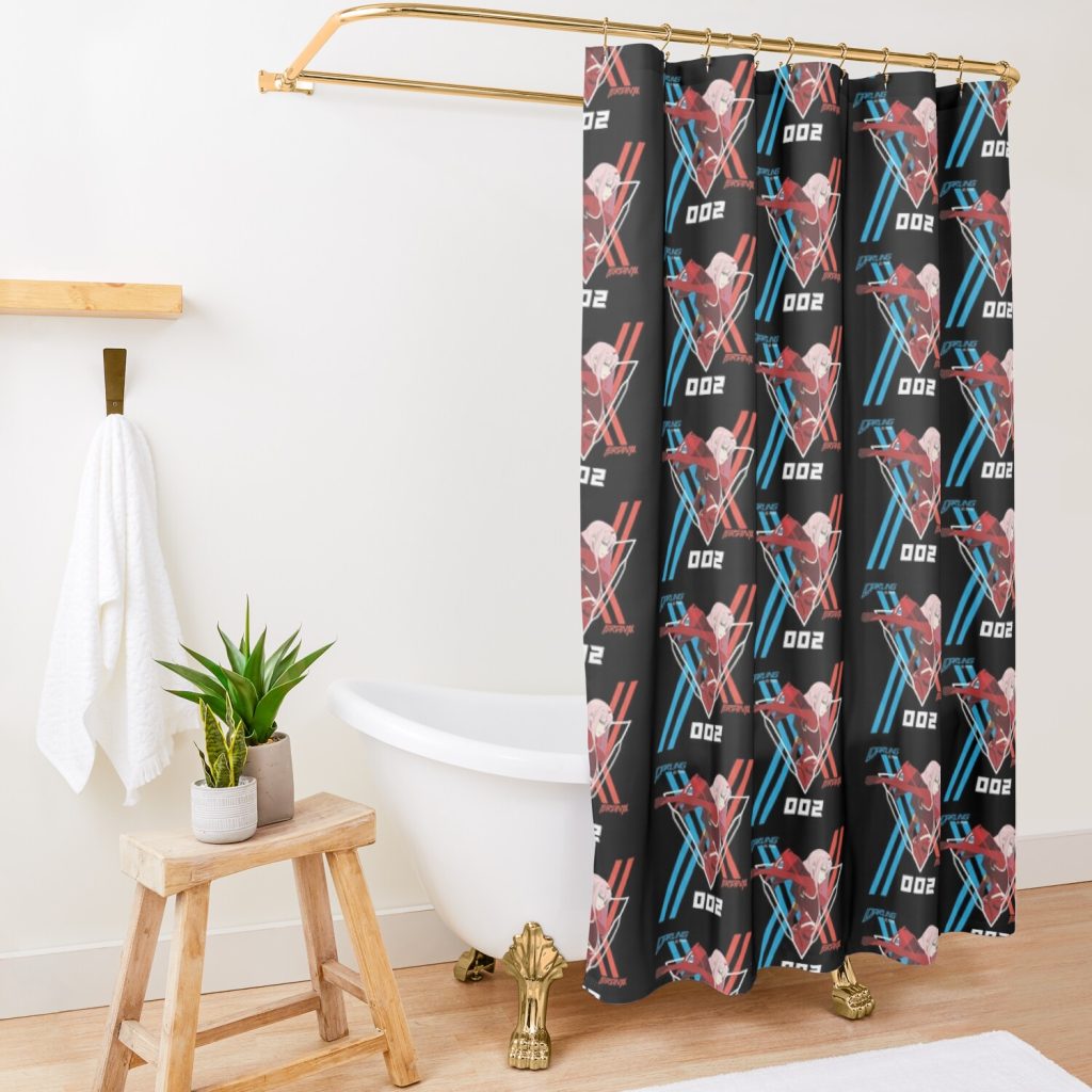 Darling In The Franxx Shower Curtain Official Darling In The Franxx Merch