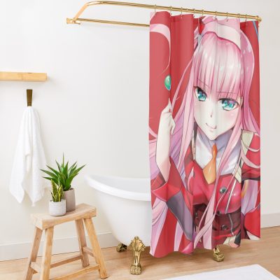 Darling In The Franxx Anime Shower Curtain Official Darling In The Franxx Merch