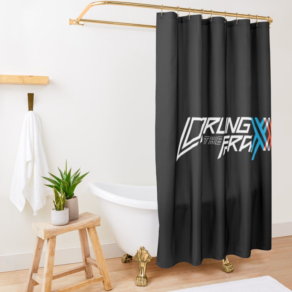 Darling In The Franxx Anime Shower Curtain Official Darling In The Franxx Merch