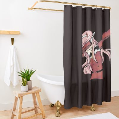 Zero Two From Darling In The Franxx Shower Curtain Official Darling In The Franxx Merch