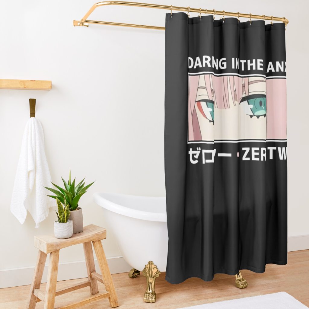 Darling In The Franxx Shower Curtain Official Darling In The Franxx Merch