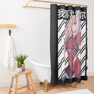 Darling In The Franxx Shower Curtain Official Darling In The Franxx Merch