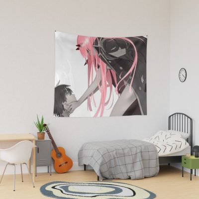 Darling In The Franxx: Hiro And Zero Two Tapestry Official Darling In The Franxx Merch