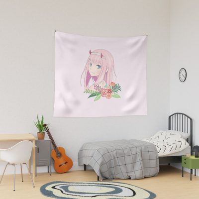 Zero Two, Darling In The Franxx Tapestry Official Darling In The Franxx Merch