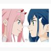 Zero Two Vs Ichigo - Darling In The Franxx Tapestry Official Cow Anime Merch