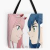 Zero Two Vs Ichigo - Darling In The Franxx Tote Bag Official Cow Anime Merch