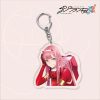 02 Zero Two Anime Figures Keychain Darling In The Franxx Acrylic key Chain for Car Bag 3 - Darling In The Franxx Shop