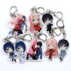 02 Zero Two Anime Figures Keychain Darling In The Franxx Acrylic key Chain for Car Bag 7 - Darling In The Franxx Shop