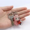 02 Zero Two Anime Figures Keychain Darling In The Franxx Acrylic key Chain for Car Bag 8 - Darling In The Franxx Shop