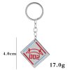 Anime DARLING in the FRANXX 02 Zero Two Keychain Code 002 Red Devil Horn Pendant Keyring 5 - Darling In The Franxx Shop