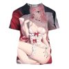 Anime T Shirts Darling In The Franxx Sexy Girls Zero Two 3D Print Men Women Fashion 3.jpg 640x640 3 - Darling In The Franxx Shop