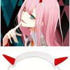 DARLING in the FRANXX Zero Two Cosplay Prop Headwear PVC Horn Headband Hairband Costume Accessories Hairpins 1 - Darling In The Franxx Shop