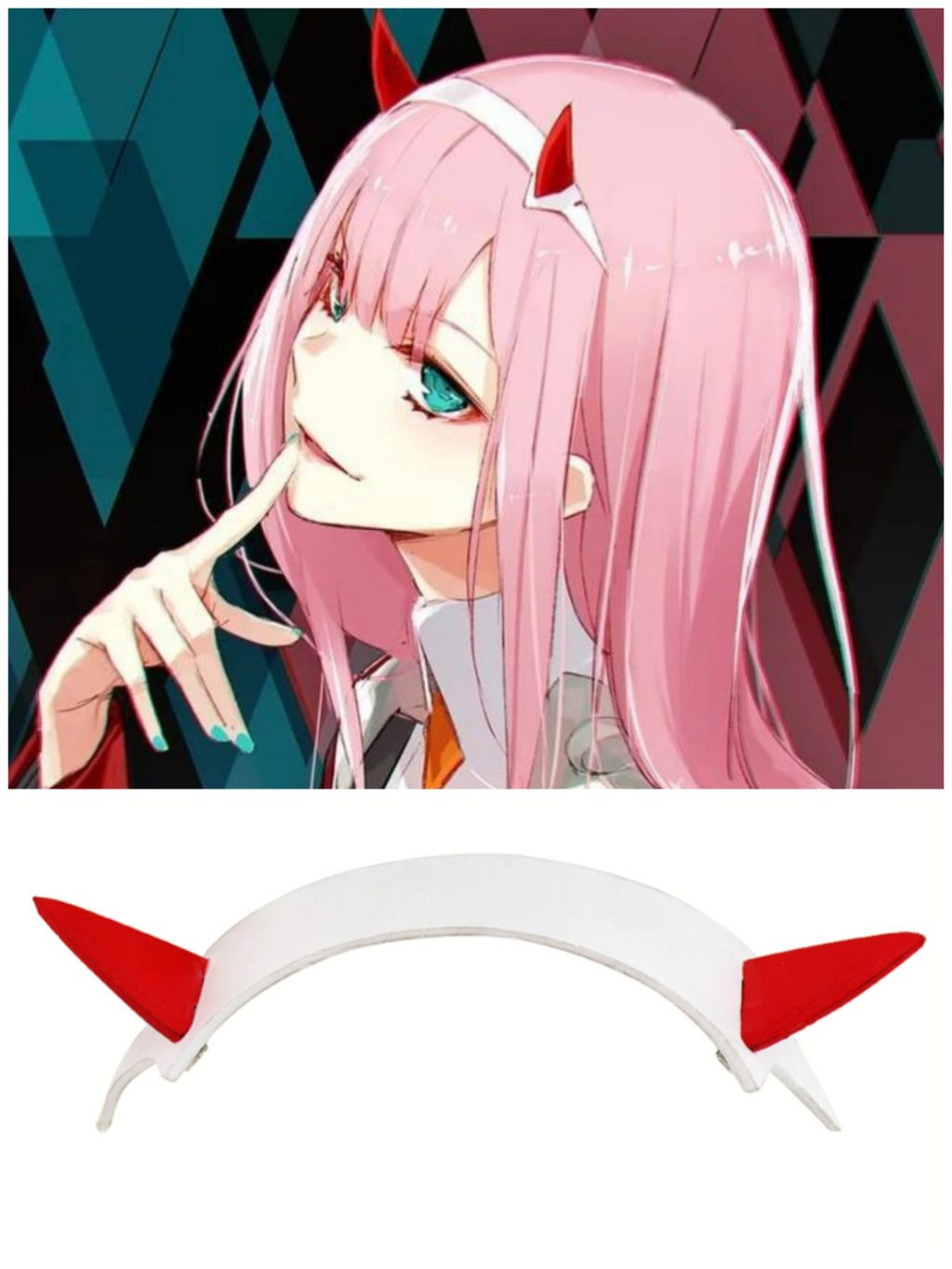 DARLING in the FRANXX Zero Two Cosplay Prop Headwear PVC Horn Headband Hairband Costume Accessories Hairpins 1 - Darling In The Franxx Shop