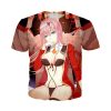 Darling In The Franxx T Shirts Anime Sexy Girl Zero Two 3D Printed Streetwear Men Women 3.jpg 640x640 3 - Darling In The Franxx Shop