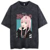 Funny Darling In The Franxx Tshirts Anime Zero Two Graphic T shirt Cotton Retro Washed Summer 1.jpg 640x640 1 - Darling In The Franxx Shop