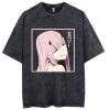 Funny Darling In The Franxx Tshirts Anime Zero Two Graphic T shirt Cotton Retro Washed Summer 4.jpg 640x640 4 - Darling In The Franxx Shop