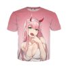 Manga ZERO TWO Shirt 3D Hentai Sexy Lolita Anime Darling In The Franxx T Shirts Men 11.jpg 640x640 11 - Darling In The Franxx Shop