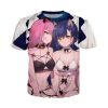 Manga ZERO TWO Shirt 3D Hentai Sexy Lolita Anime Darling In The Franxx T Shirts Men 3.jpg 640x640 3 - Darling In The Franxx Shop